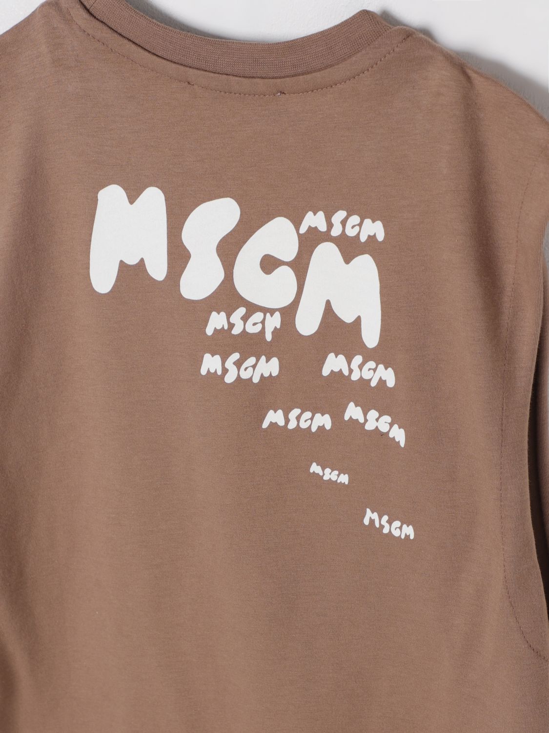 MSGM KIDS 티셔츠: 티셔츠 남아 MSGM Kids, 브라운 - Img 3