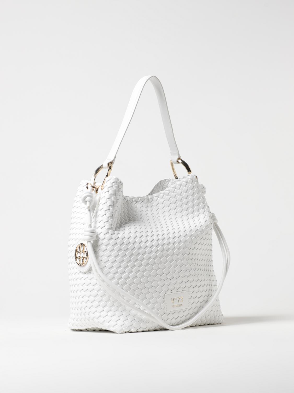V73 SHOULDER BAG: Shoulder bag woman V73, White - Img 2