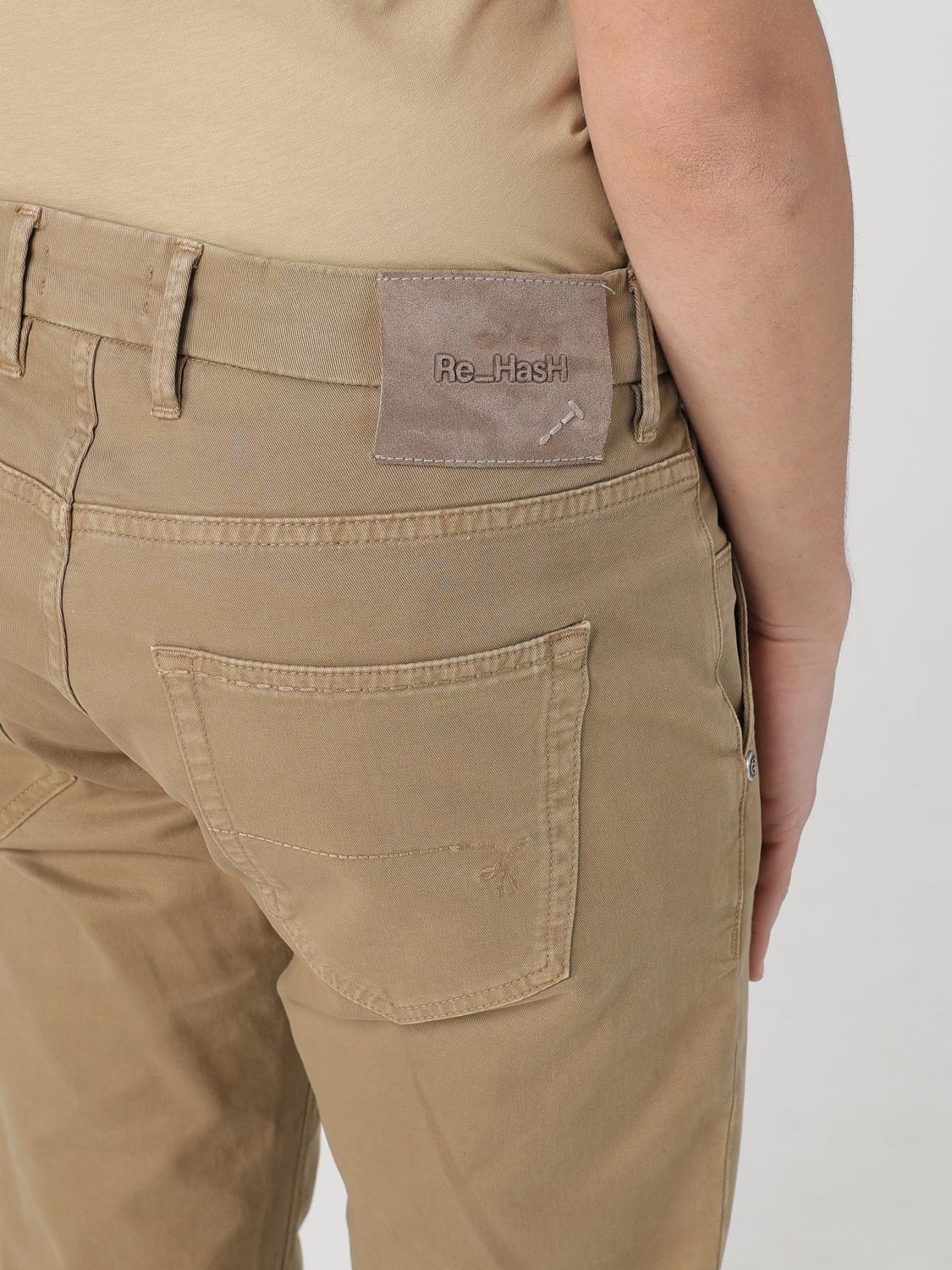 RE-HASH PANTS: Pants men Re-hash, Beige - Img 3