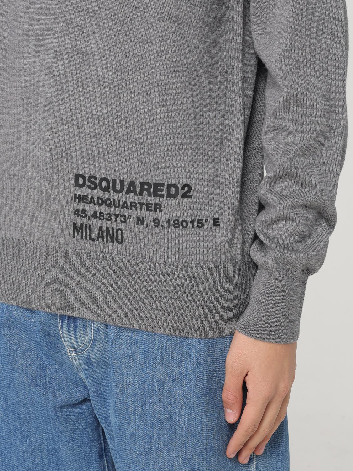 DSQUARED2 SWEATER: Sweater men Dsquared2, Grey - Img 3