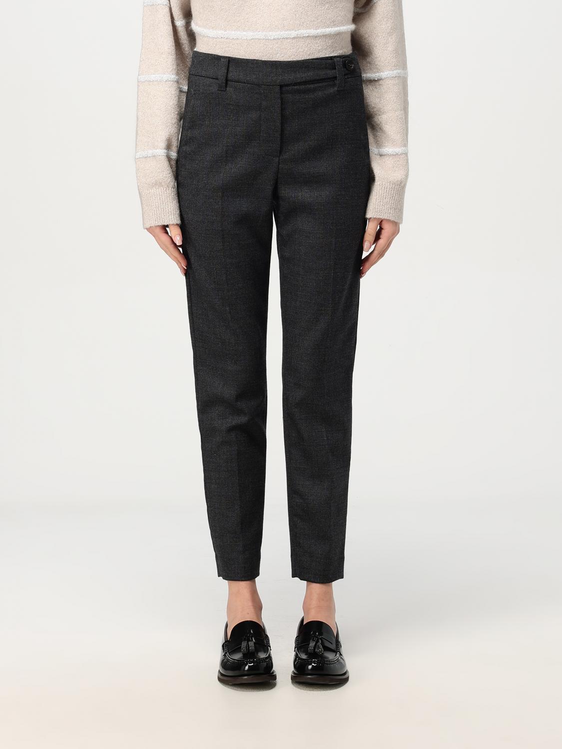 BRUNELLO CUCINELLI PANTS: Pants woman Brunello Cucinelli, Grey - Img 1