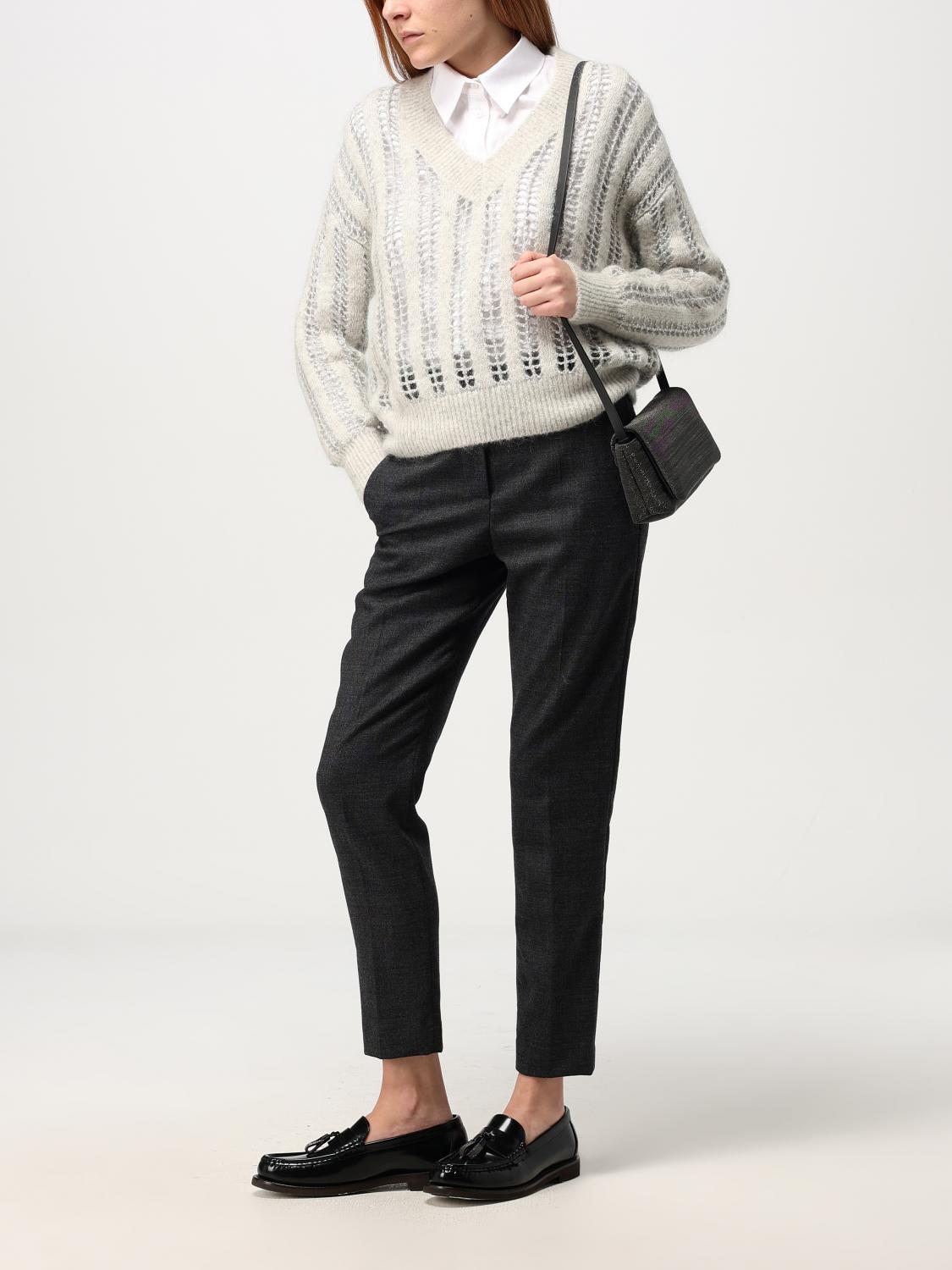 バッグ・カバンその他 BRUNELLO CUCINELLI Woman Mini bag Grey MBMON2611 C2355 Brunello Cucinelli Outlet: Mini bag woman - Grey | Brunello
