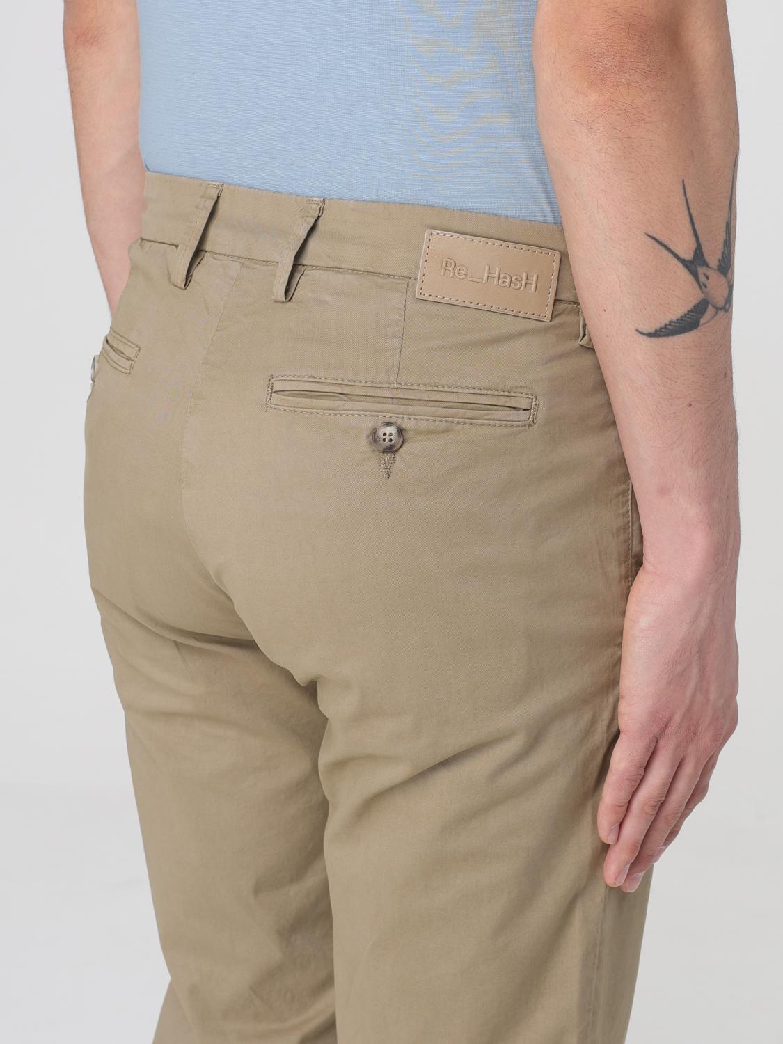 RE-HASH PANTS: Pants men Re-hash, Beige - Img 3