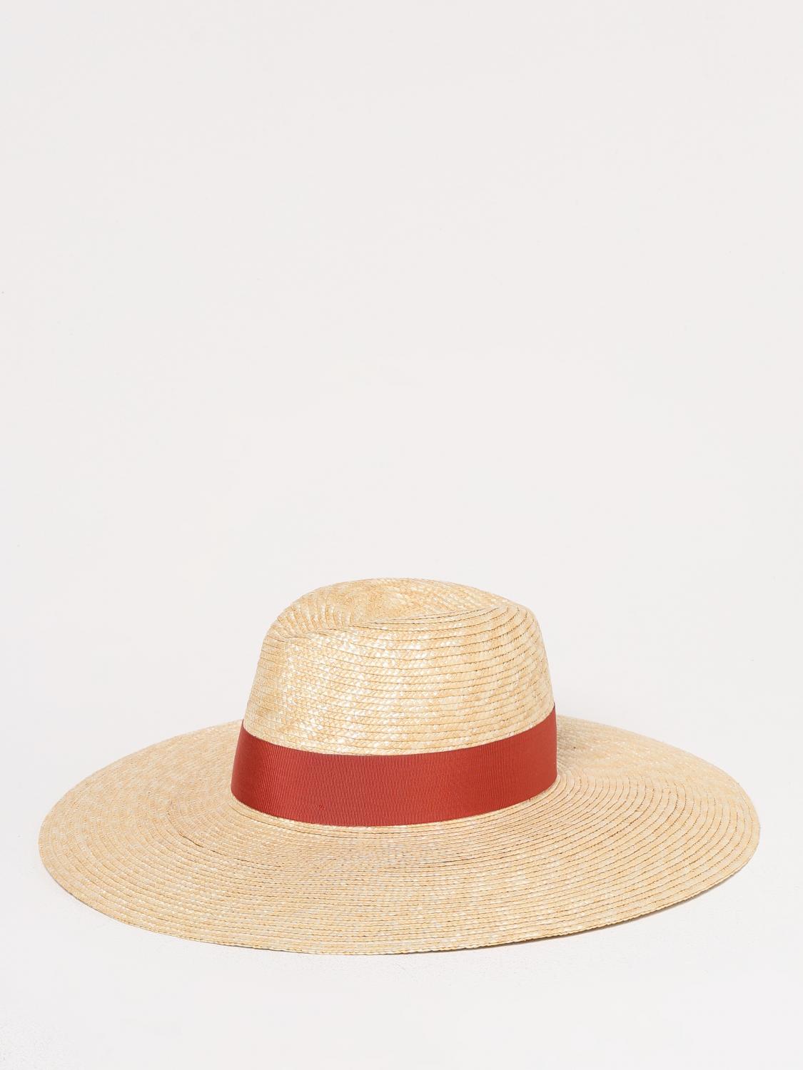 BORSALINO CAPPELLO: Cappello Borsalino in rafia intrecciata , Arancione - Img 1