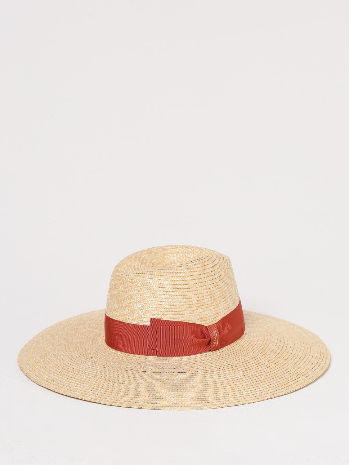 BORSALINO CAPPELLO: Cappello Borsalino in rafia intrecciata , Arancione - Img 2