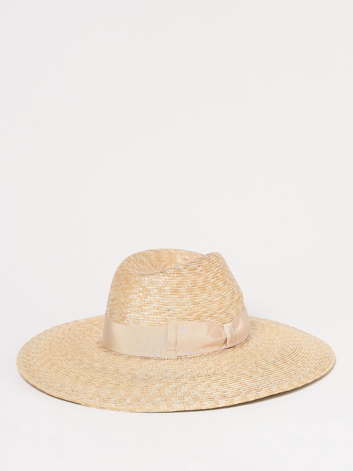 BORSALINO CAPPELLO: Cappello Borsalino in rafia intrecciata , Crema - Img 2