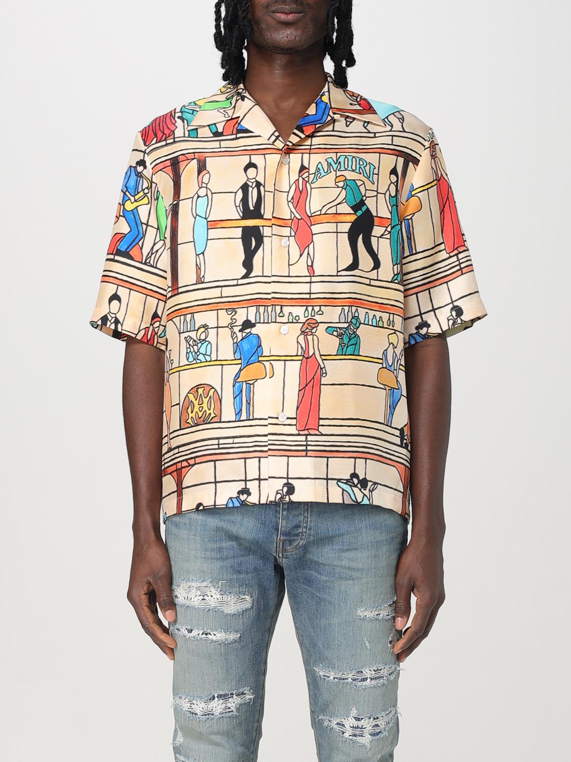 AMIRI CAMISA: Camisa hombre Amiri, Beige - Img 1