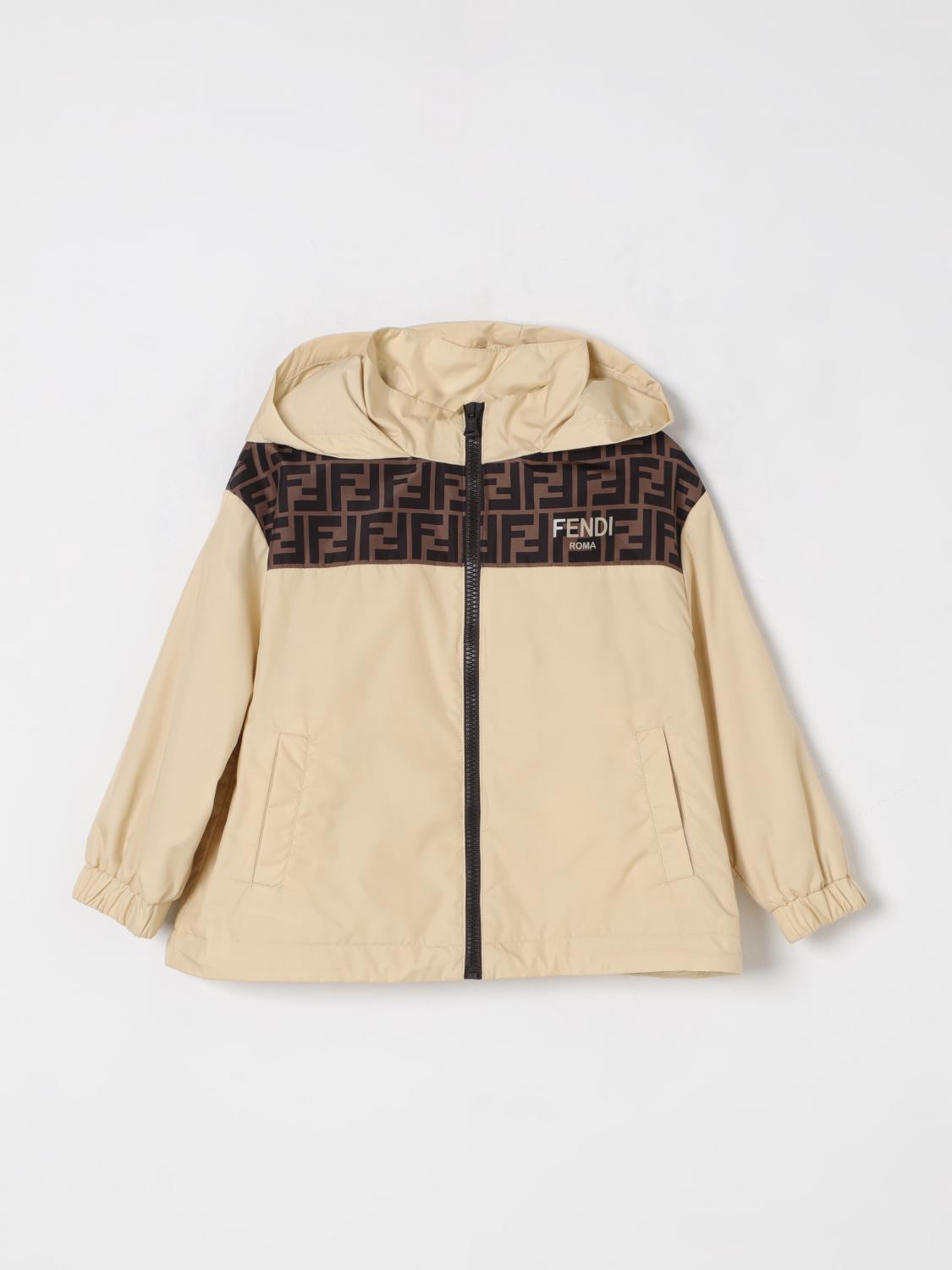 FENDI JACKET: Jacket kids Fendi, Beige - Img 1