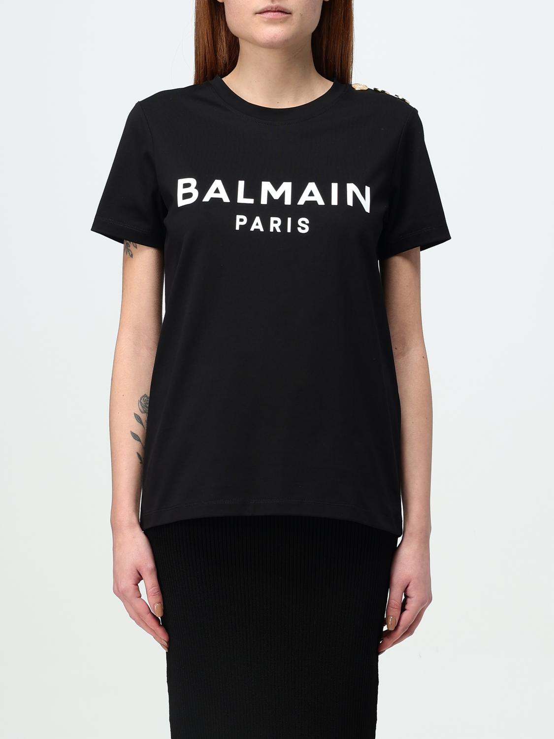 BALMAIN T-SHIRT: T-shirt woman Balmain, Black - Img 1