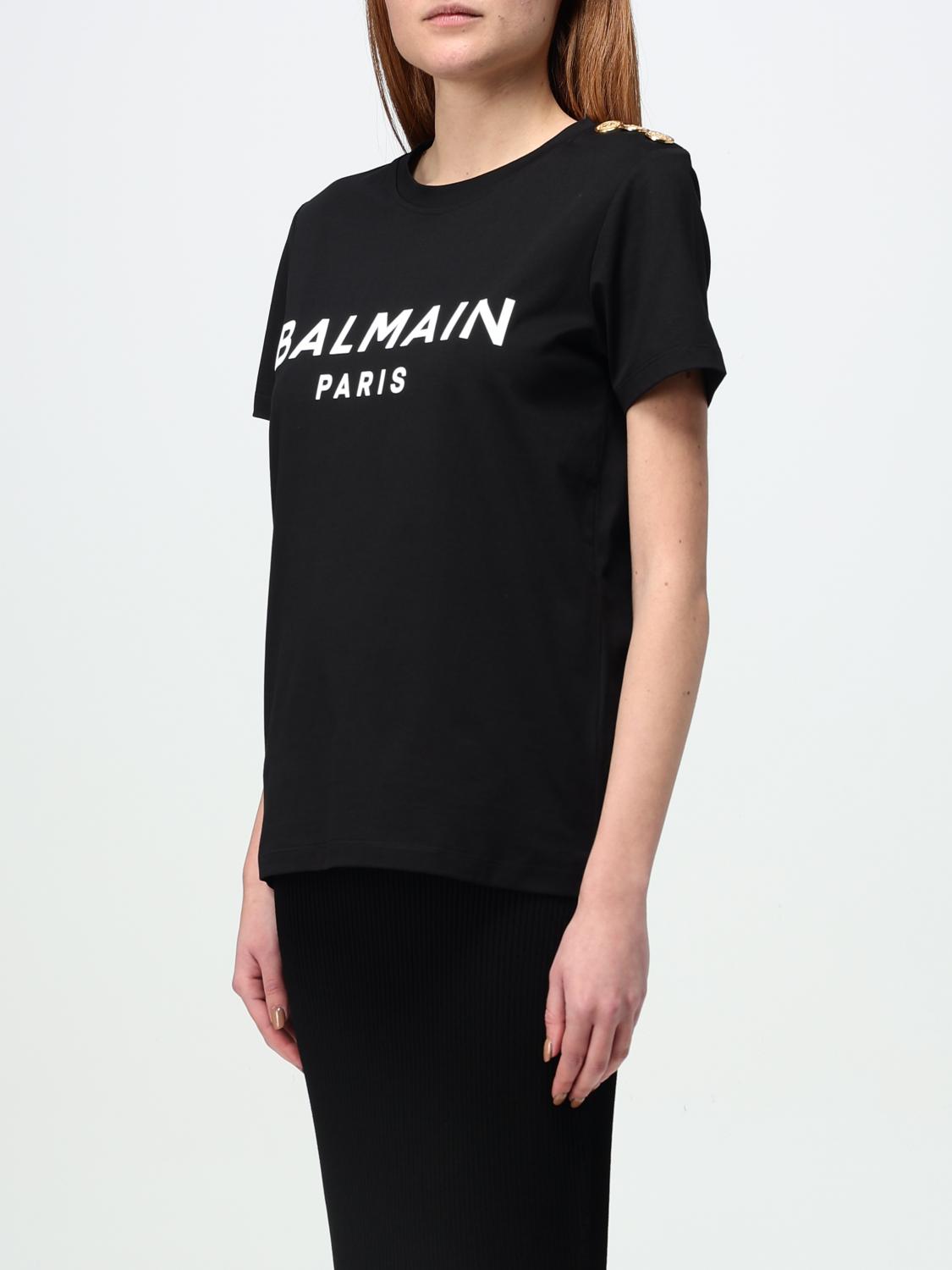 BALMAIN T-SHIRT: T-shirt woman Balmain, Black - Img 4