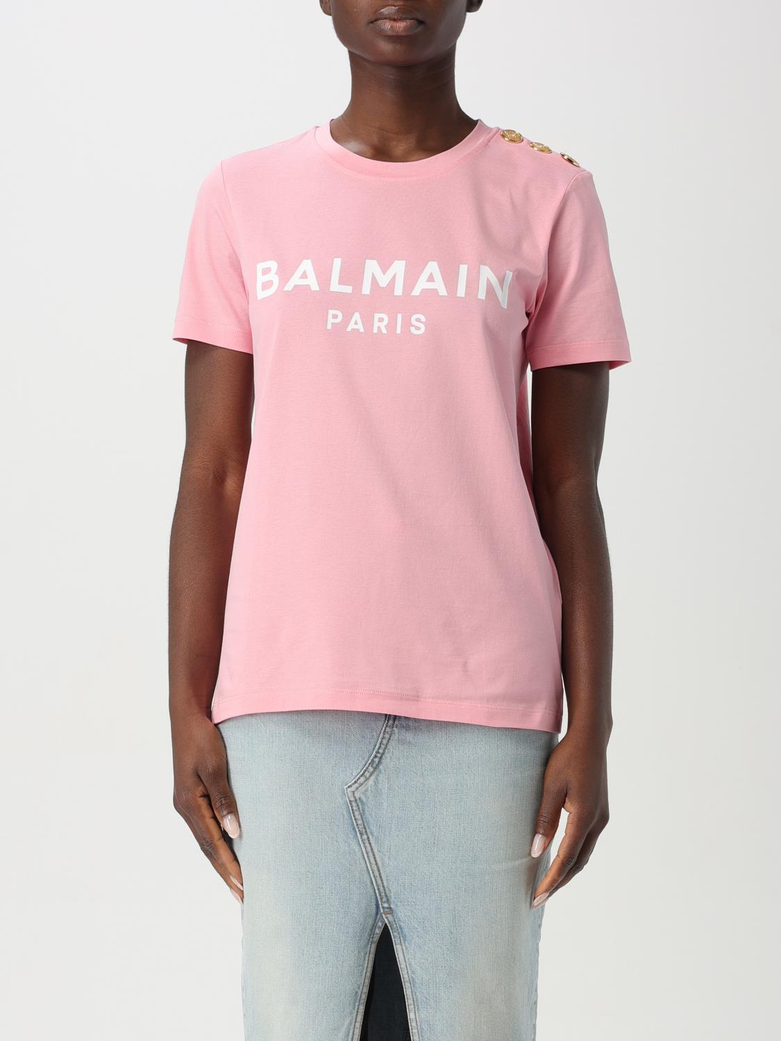 BALMAIN T-SHIRT: T-shirt woman Balmain, Pink - Img 1