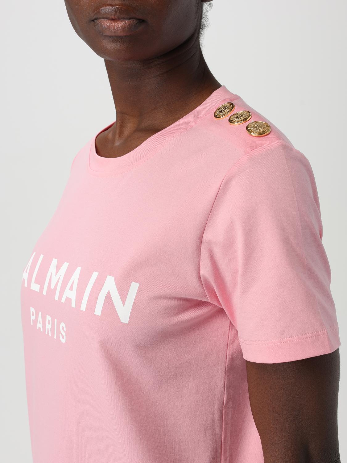 BALMAIN T-SHIRT: T-shirt woman Balmain, Pink - Img 4