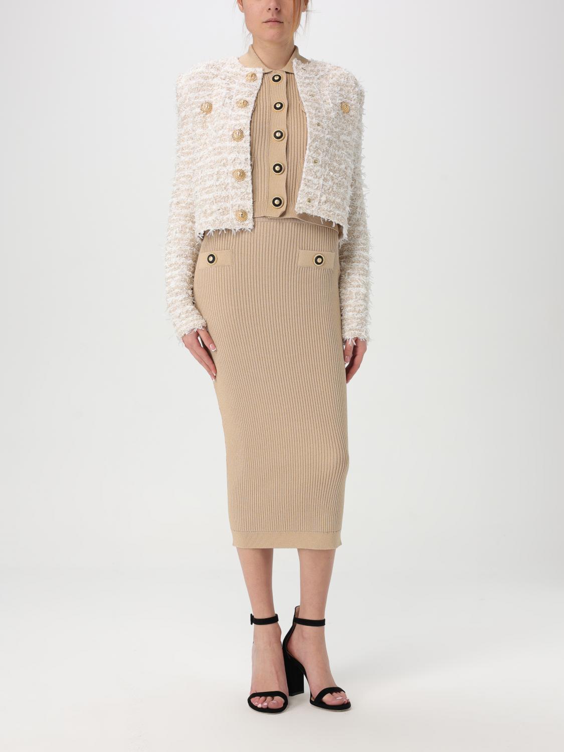 BALMAIN FALDA: Falda mujer Balmain, Beige - Img 2