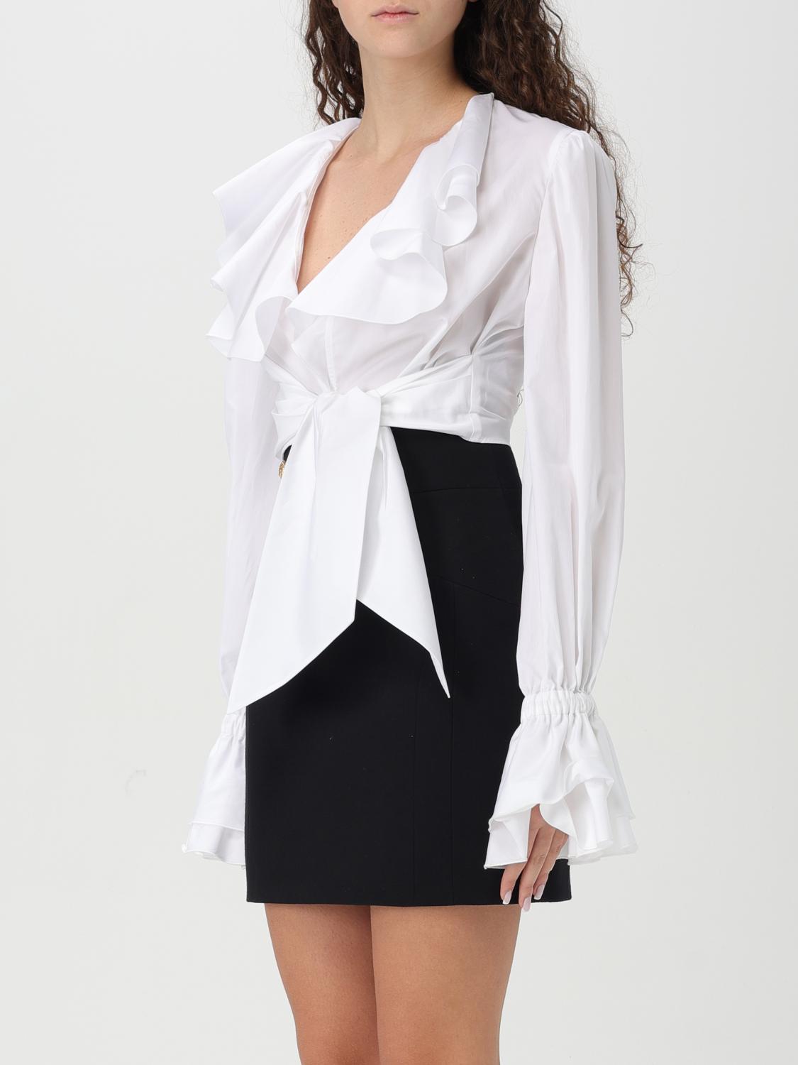 BALMAIN CAMISA: Camisa mujer Balmain, Blanco - Img 4