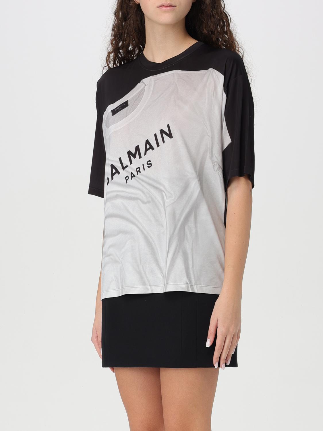 BALMAIN T-SHIRT: T-shirt woman Balmain, Black - Img 3