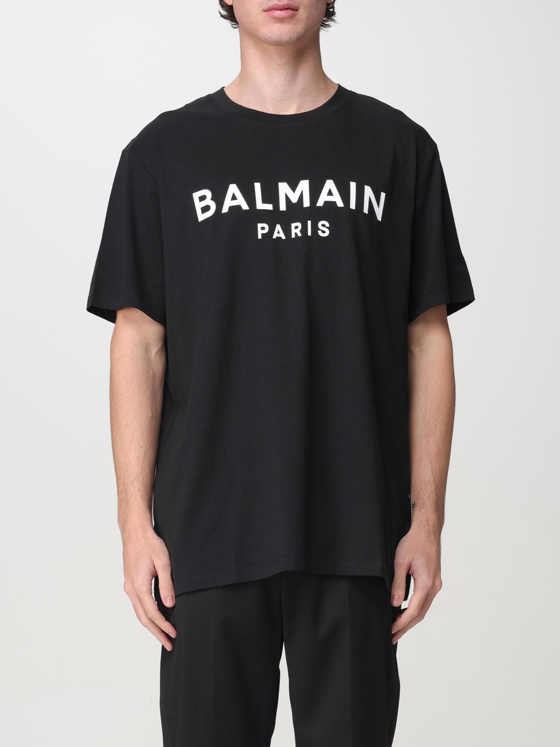 BALMAIN T-SHIRT: T-shirt men Balmain, Black - Img 1