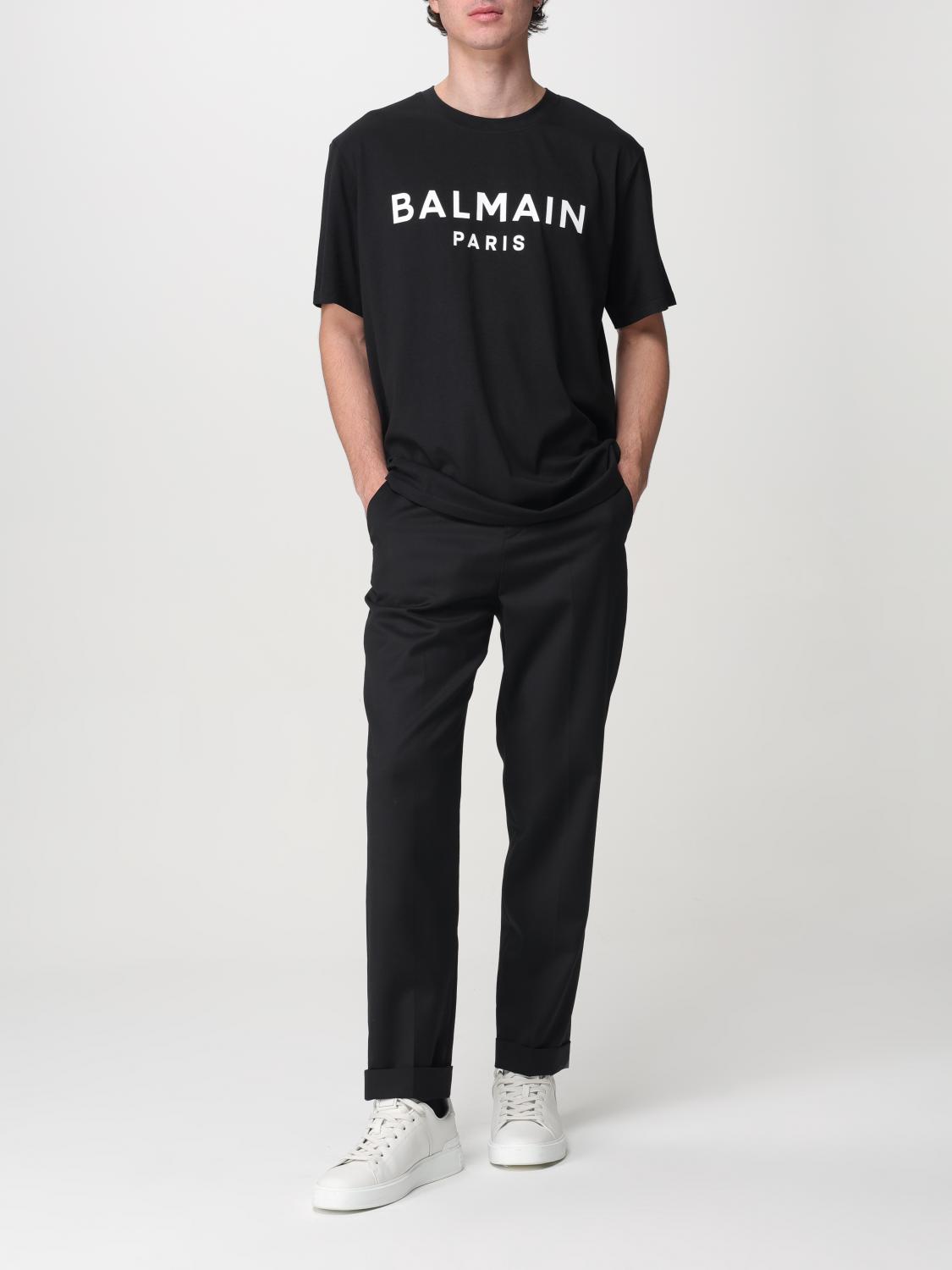 BALMAIN T-SHIRT: T-shirt men Balmain, Black - Img 2