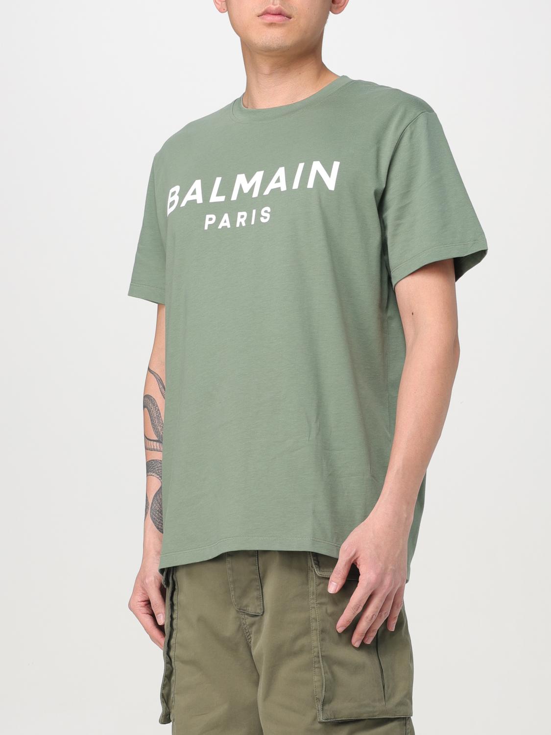 BALMAIN T-SHIRT: T-shirt men Balmain, Green - Img 4