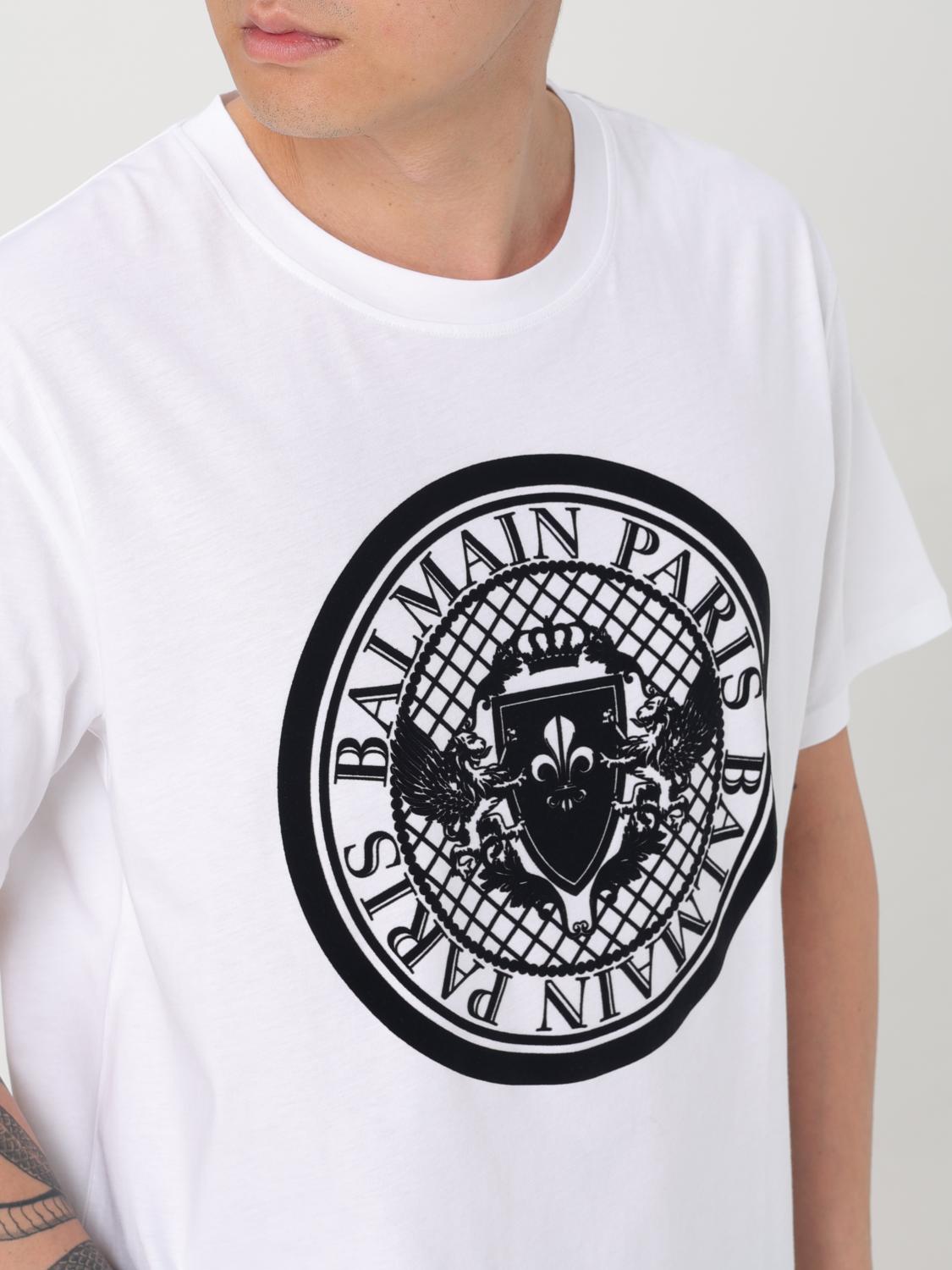 BALMAIN Tシャツ: Tシャツ メンズ Balmain, ホワイト - Img 5