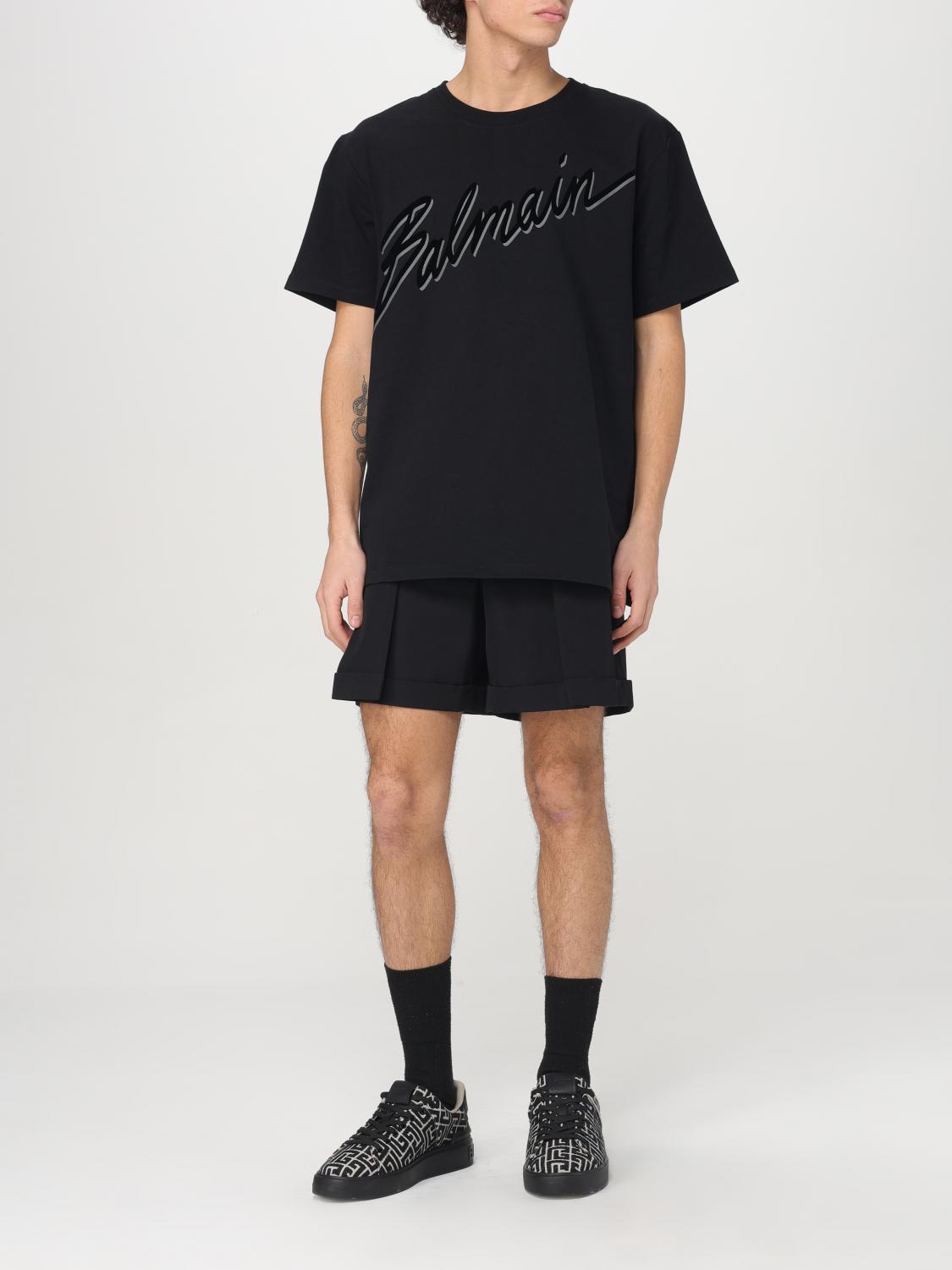 BALMAIN T-SHIRT: T-shirt men Balmain, Black - Img 2