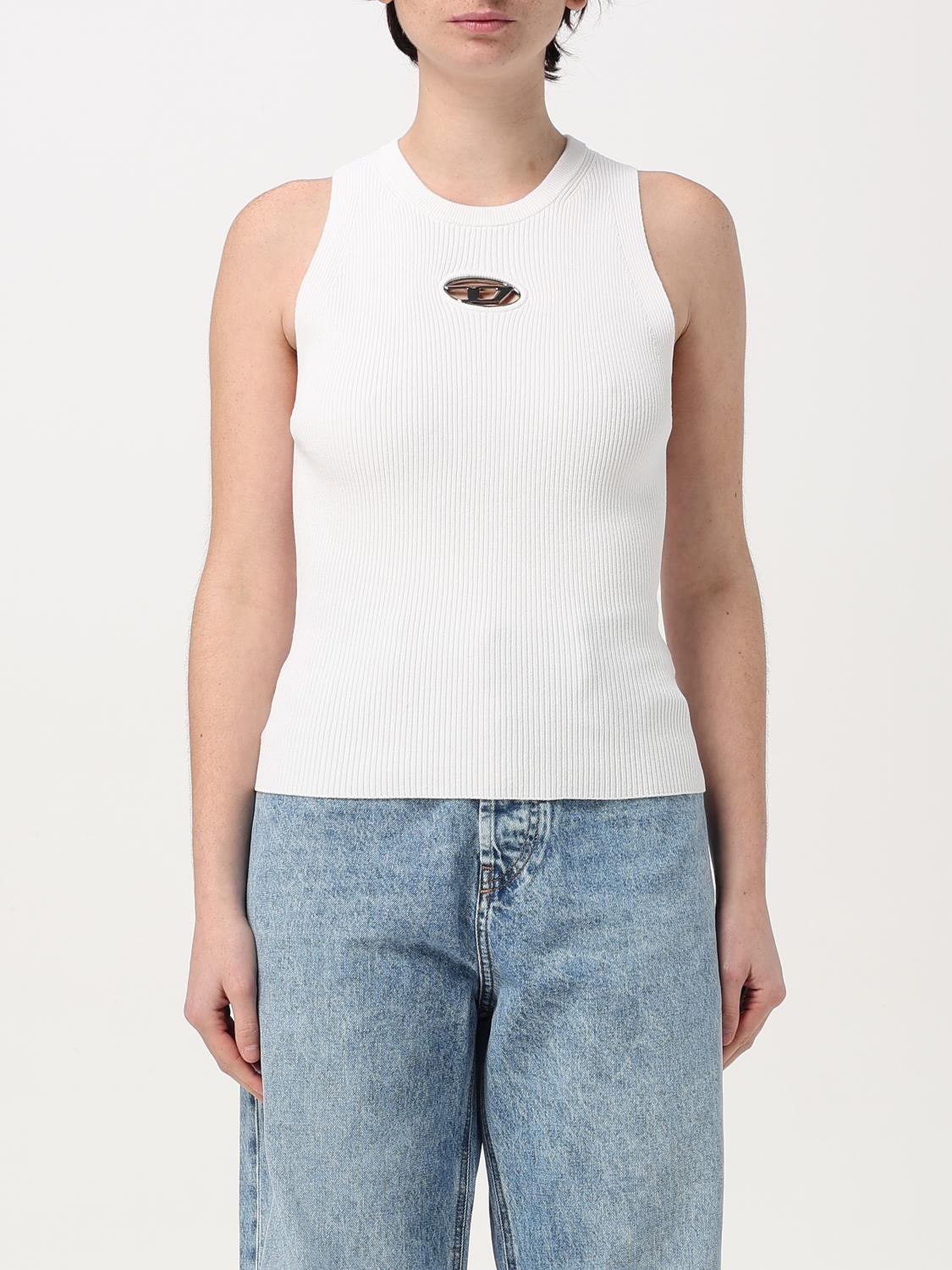 DIESEL T-SHIRT: Top woman Diesel, White - Img 1