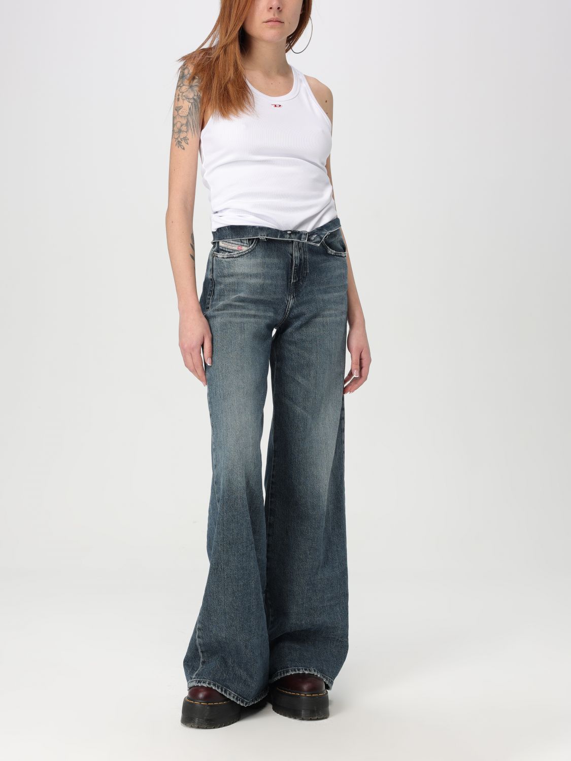 DIESEL JEANS: Jeans woman Diesel, Blue - Img 2