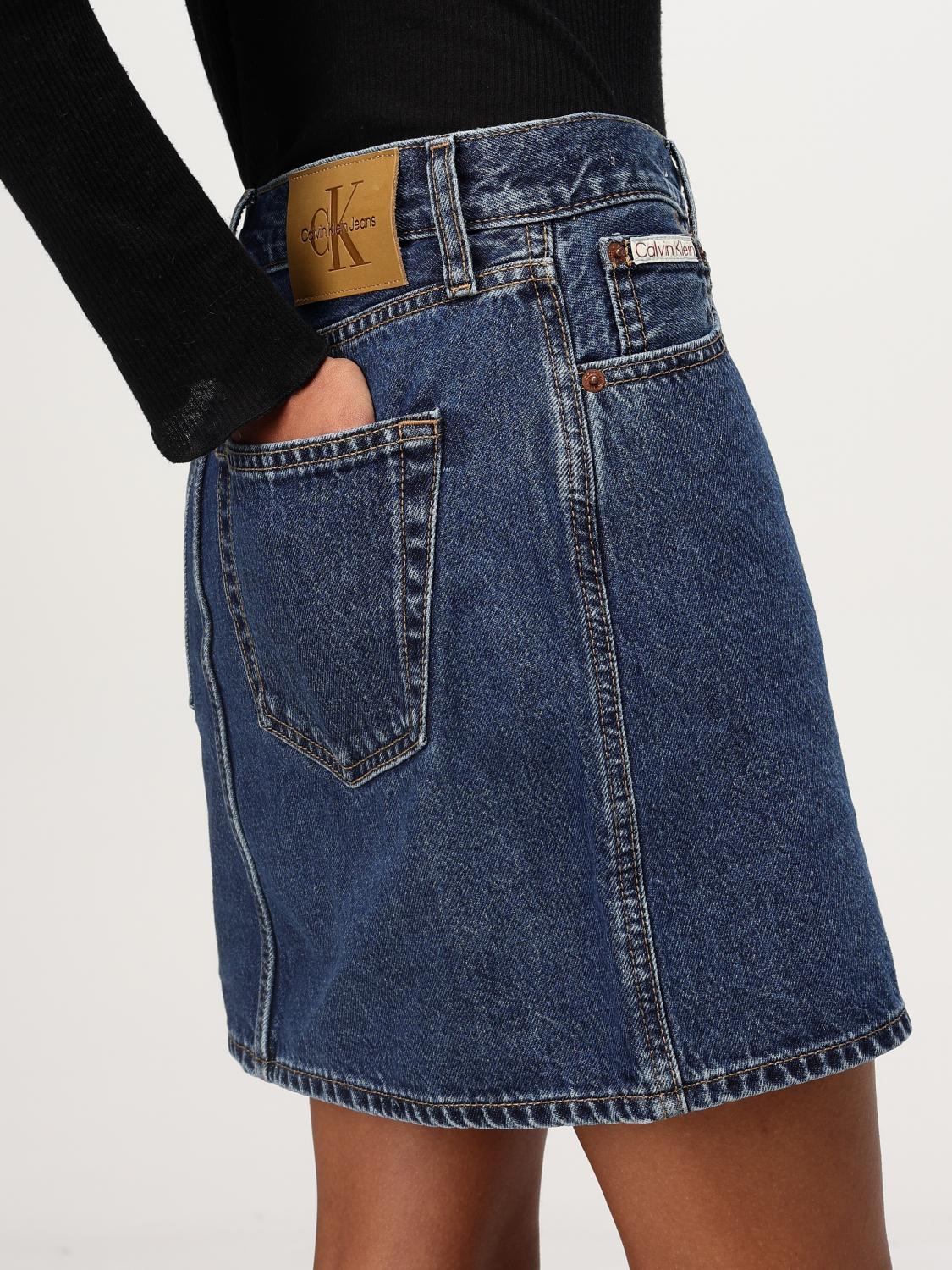 CALVIN KLEIN JEANS SKIRT: Skirt woman Calvin Klein Jeans, Denim - Img 3