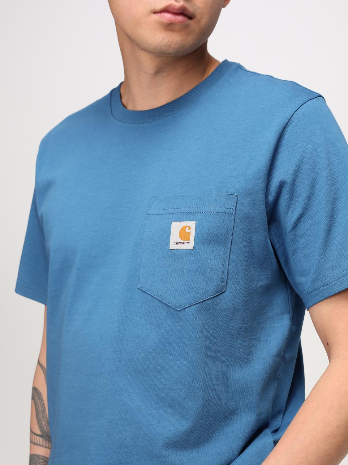 CARHARTT WIP T-SHIRT: T-shirt men Carhartt Wip, Gnawed Blue - Img 3