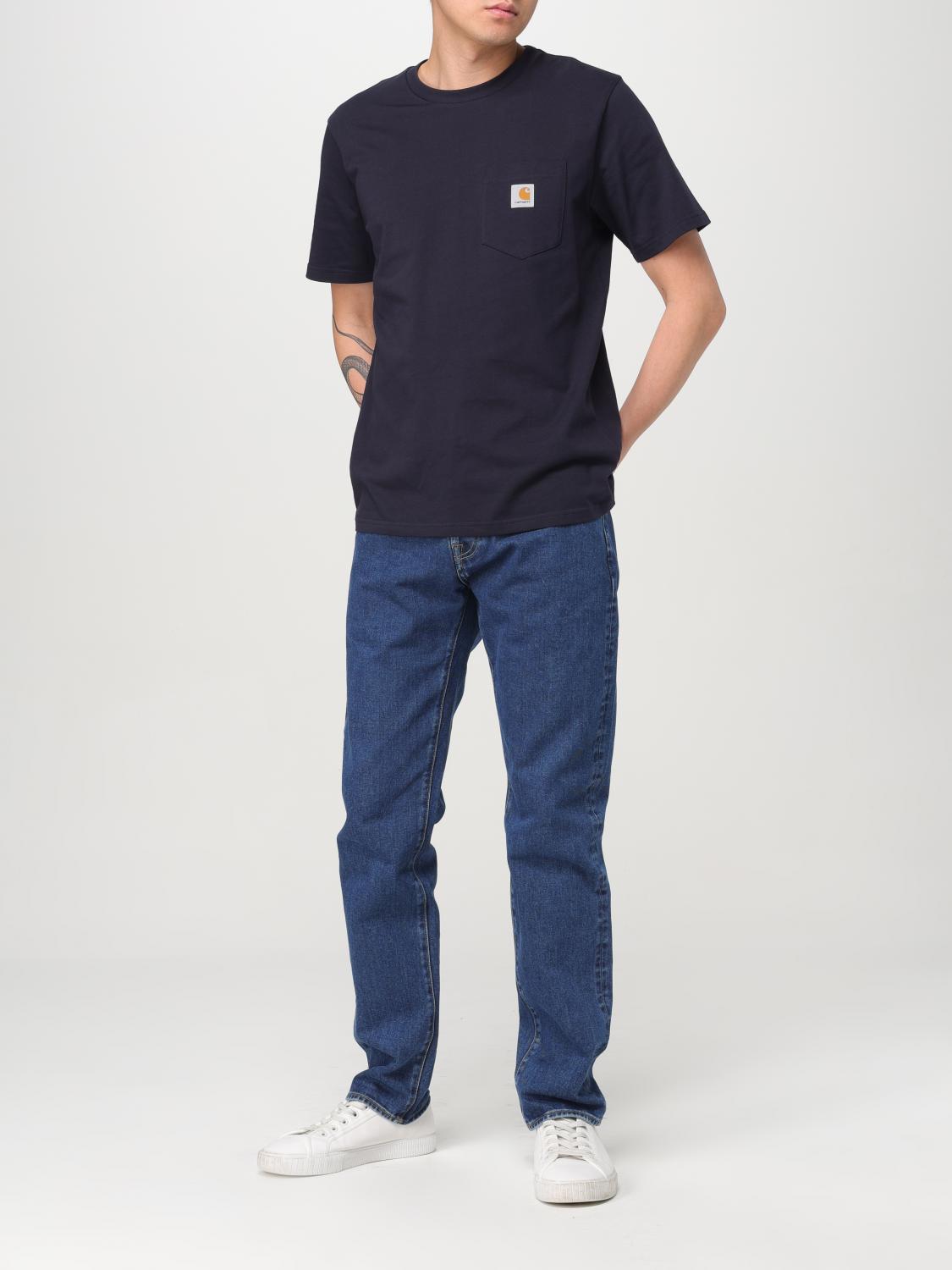 CARHARTT WIP T-SHIRT: T-shirt men Carhartt Wip, Navy - Img 2