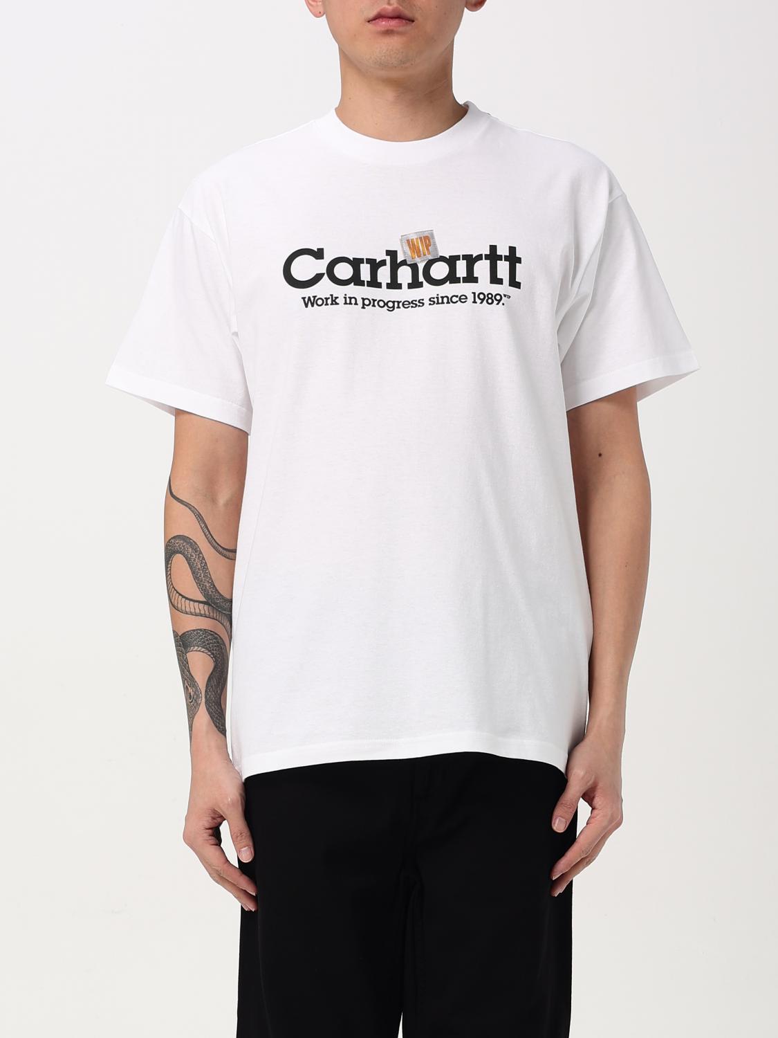 CARHARTT WIP T-SHIRT: T-shirt Carhartt Wip in cotone con logo , Bianco - Img 1