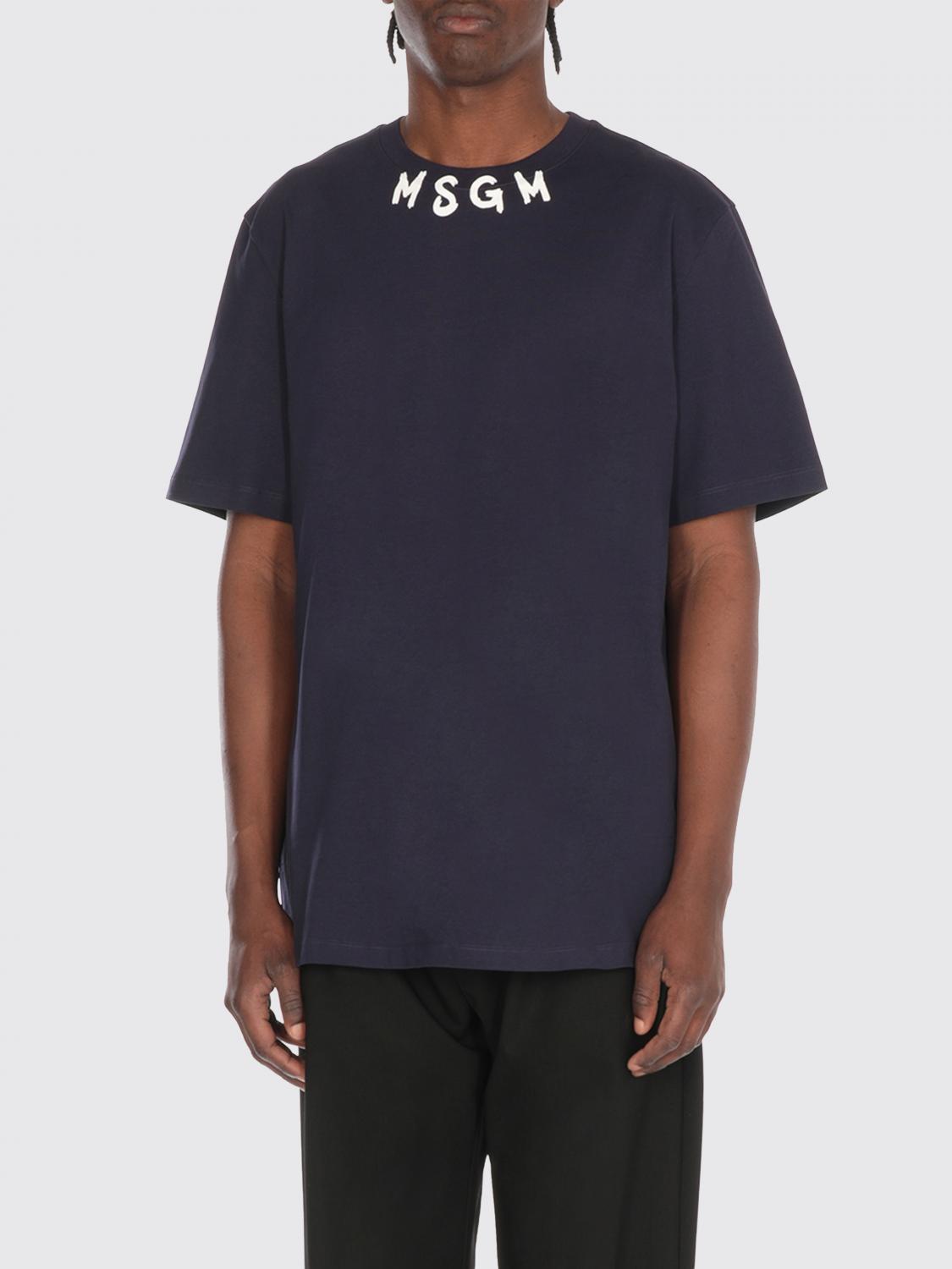 MSGM CAMISETA: Camiseta hombre MSGM, Azul Oscuro - Img 1