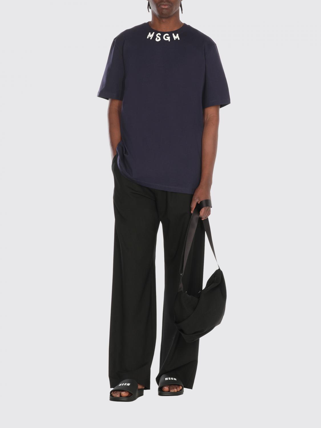 MSGM CAMISETA: Camiseta hombre MSGM, Azul Oscuro - Img 2
