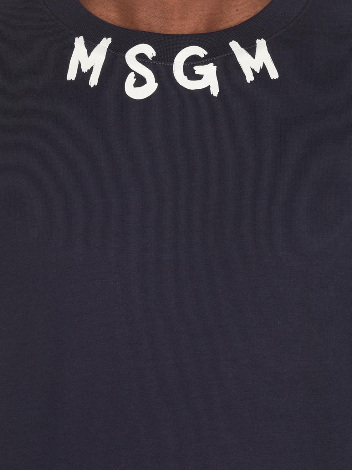 MSGM CAMISETA: Camiseta hombre MSGM, Azul Oscuro - Img 4