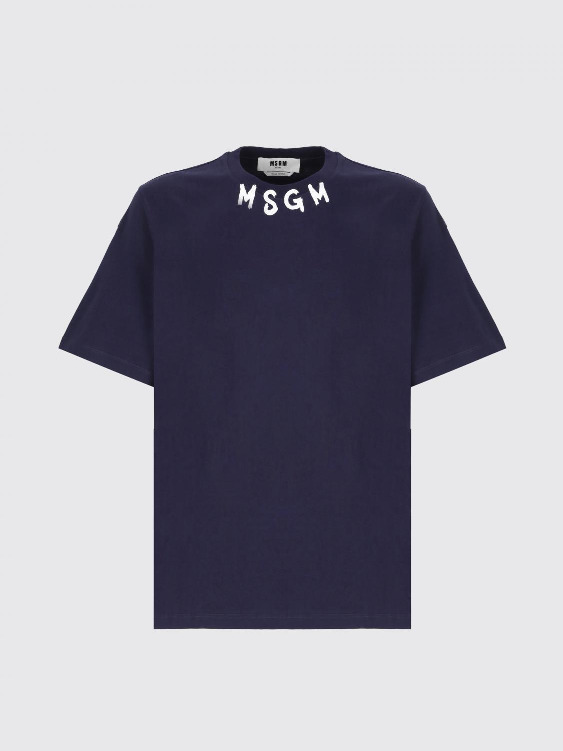 MSGM CAMISETA: Camiseta hombre MSGM, Azul Oscuro - Img 5