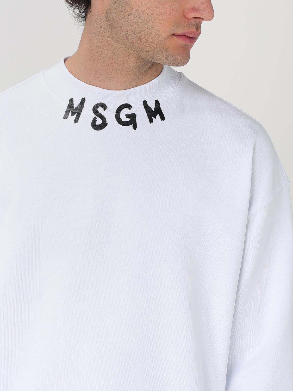 MSGM SUDADERA: Sudadera hombre MSGM, Blanco - Img 3