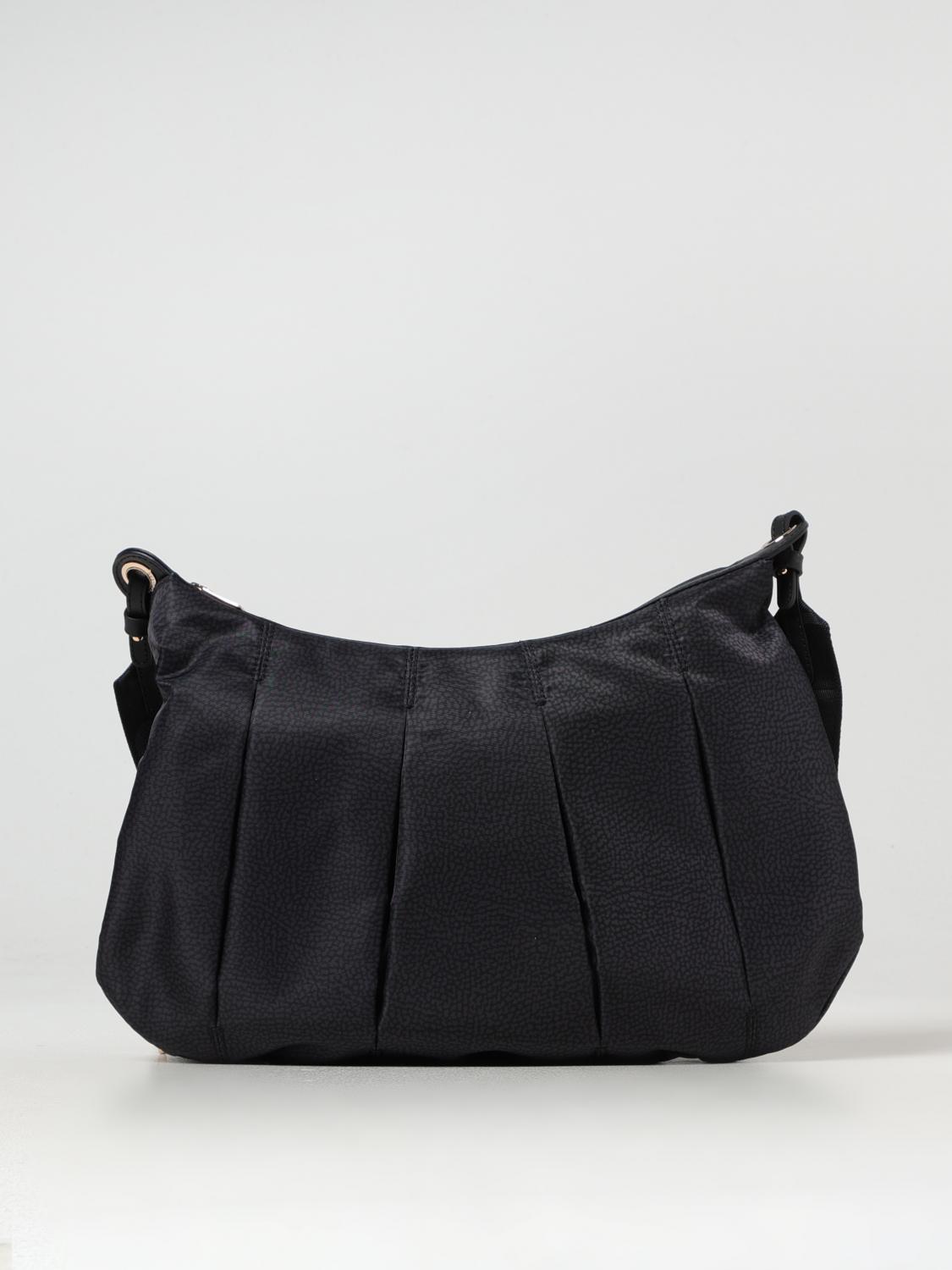 BORBONESE SHOULDER BAG: Shoulder bag woman Borbonese, Black - Img 1