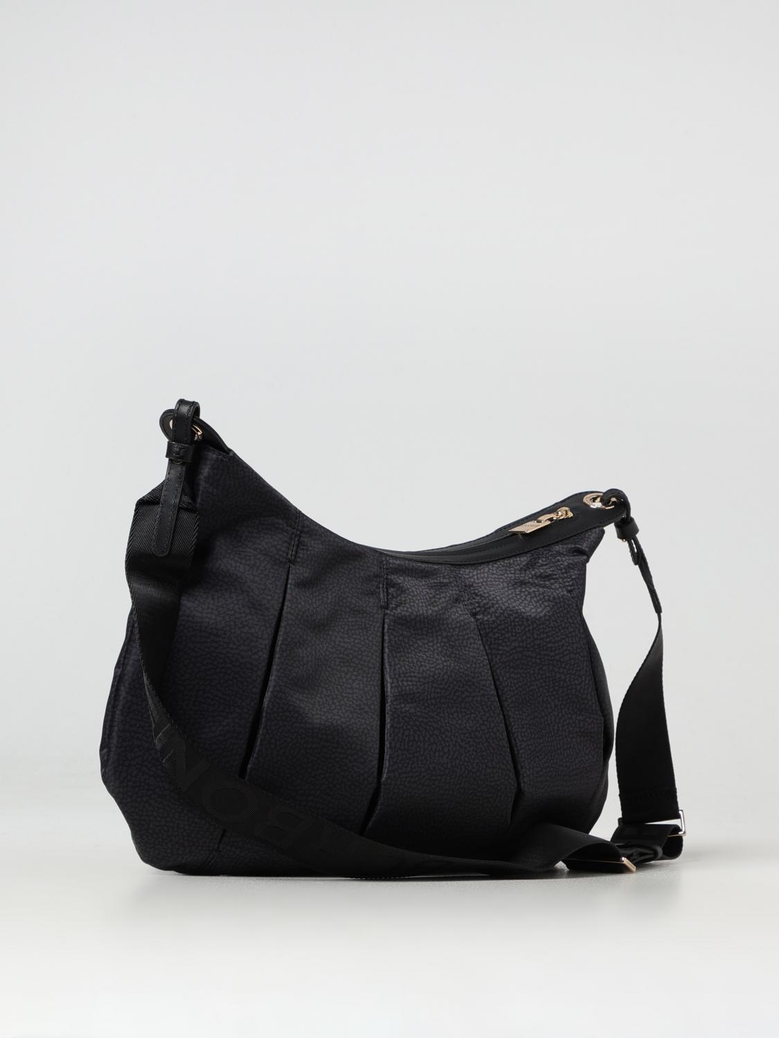 BORBONESE SHOULDER BAG: Shoulder bag woman Borbonese, Black - Img 2