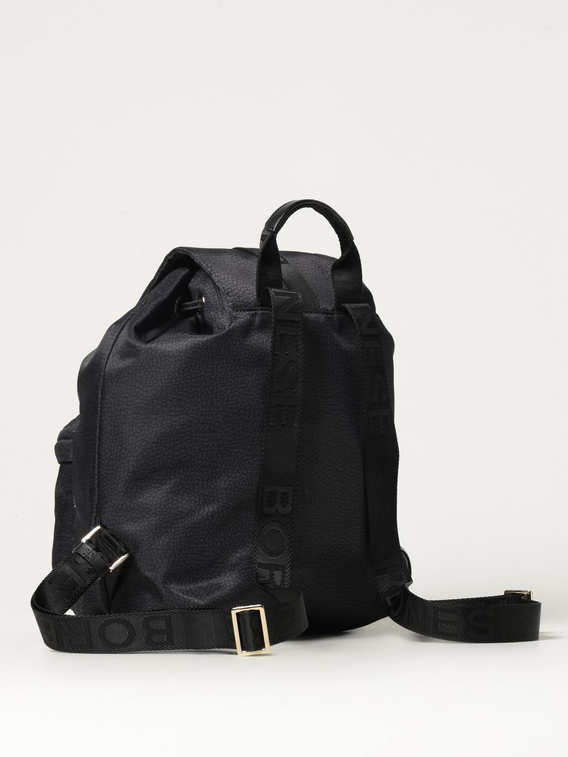 BORBONESE RUCKSACK: Schultertasche damen Borbonese, Schwarz - Img 2