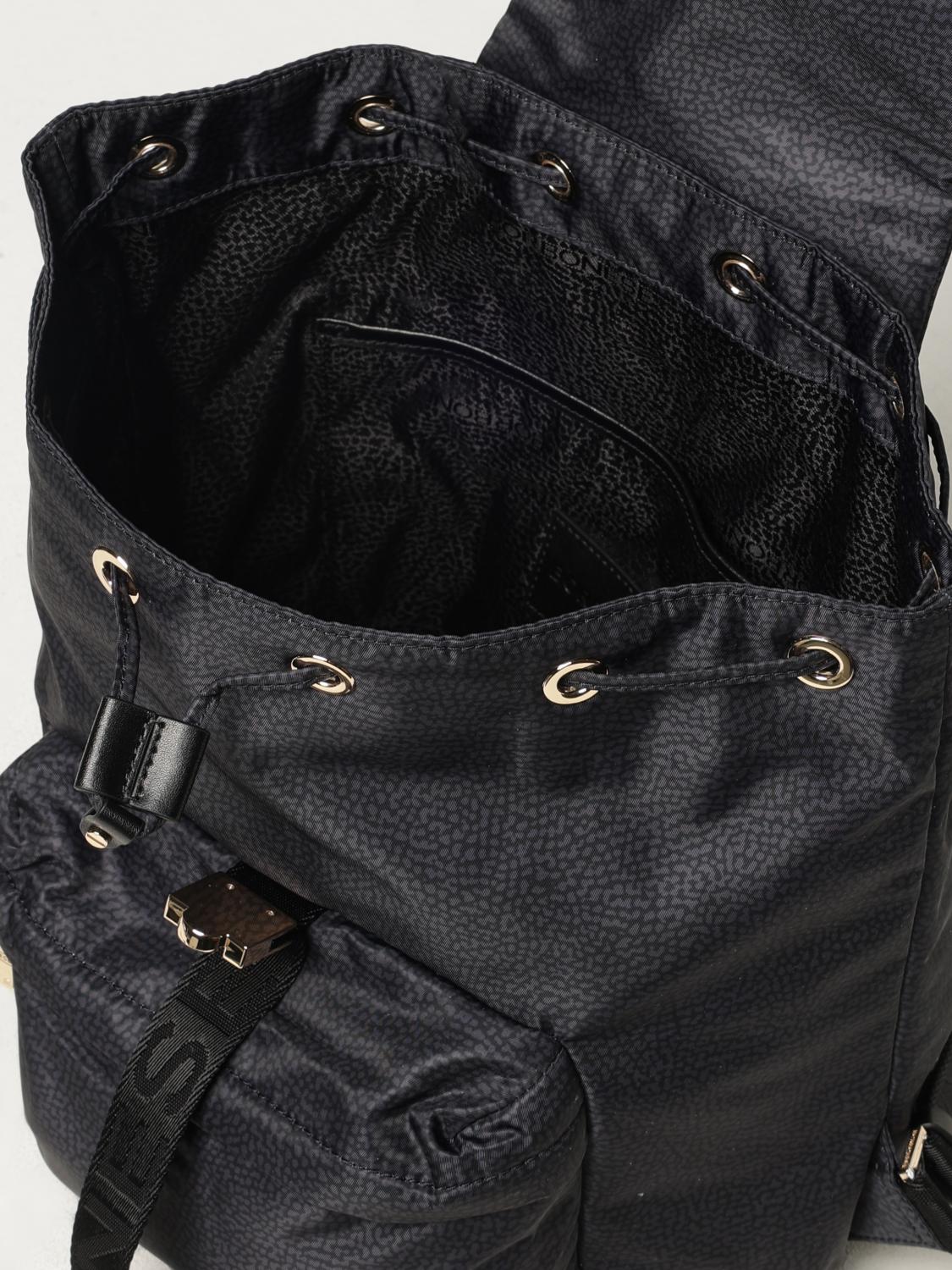 BORBONESE RUCKSACK: Schultertasche damen Borbonese, Schwarz - Img 4