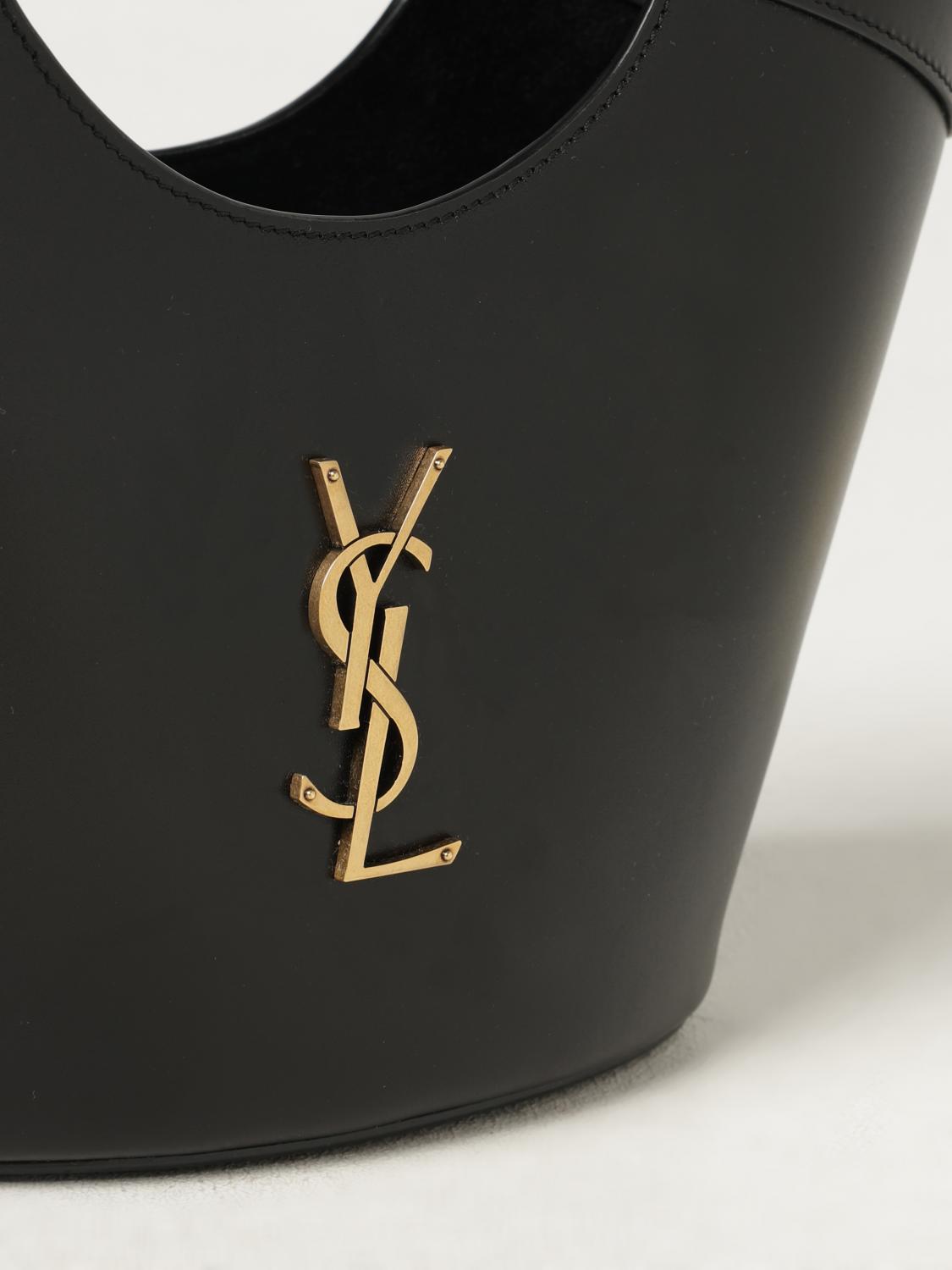 SAINT LAURENT BORSA MINI: Borsa Celia Saint Laurent in pelle , Nero - Img 4