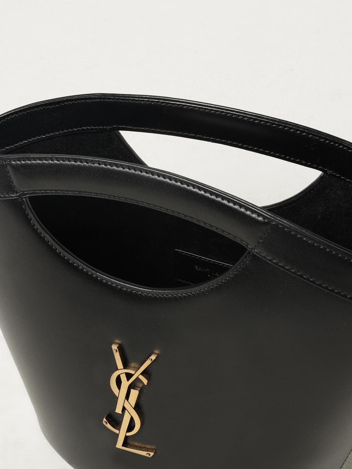 SAINT LAURENT BORSA MINI: Borsa Celia Saint Laurent in pelle , Nero - Img 5