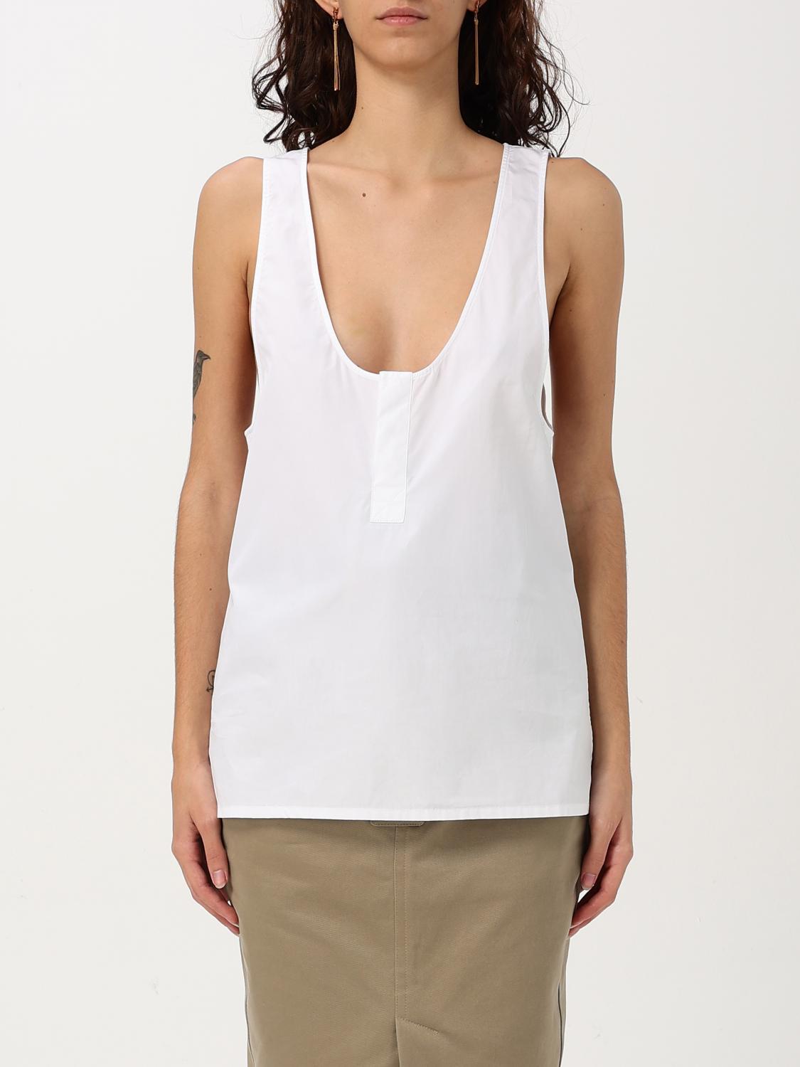 SAINT LAURENT TOP: Top femme Saint Laurent, Blanc - Img 1