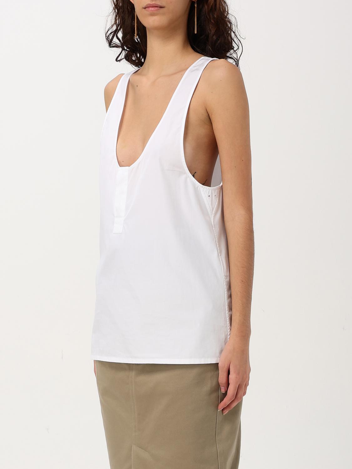 SAINT LAURENT TOP: Top femme Saint Laurent, Blanc - Img 4