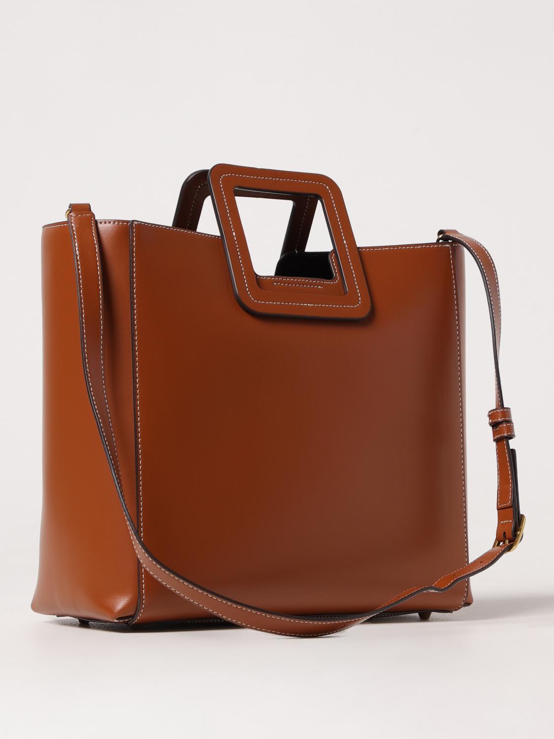 STAUD HANDTASCHE: Schultertasche damen Staud, Braun - Img 2