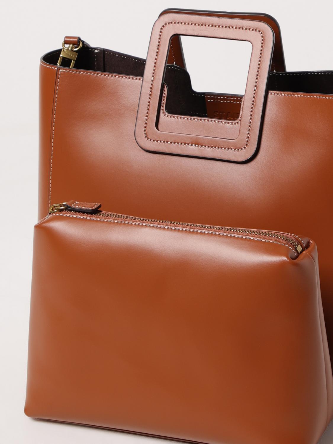 STAUD HANDTASCHE: Schultertasche damen Staud, Braun - Img 3