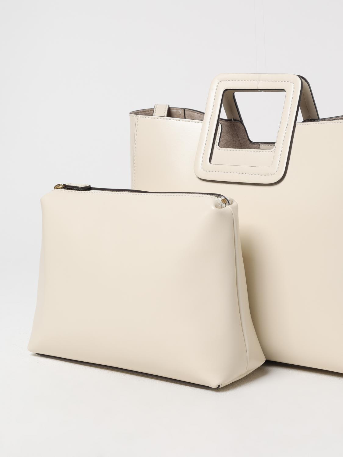 STAUD HANDTASCHE: Schultertasche damen Staud, Cream - Img 3