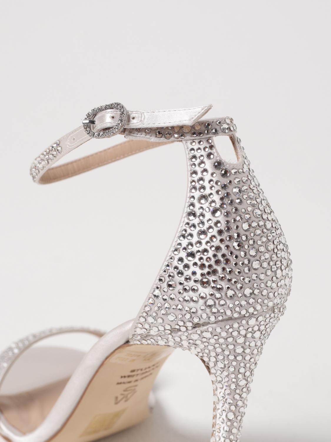 STUART WEITZMAN ヒールサンダル: シューズ レディース Stuart Weitzman, クリーム - Img 4