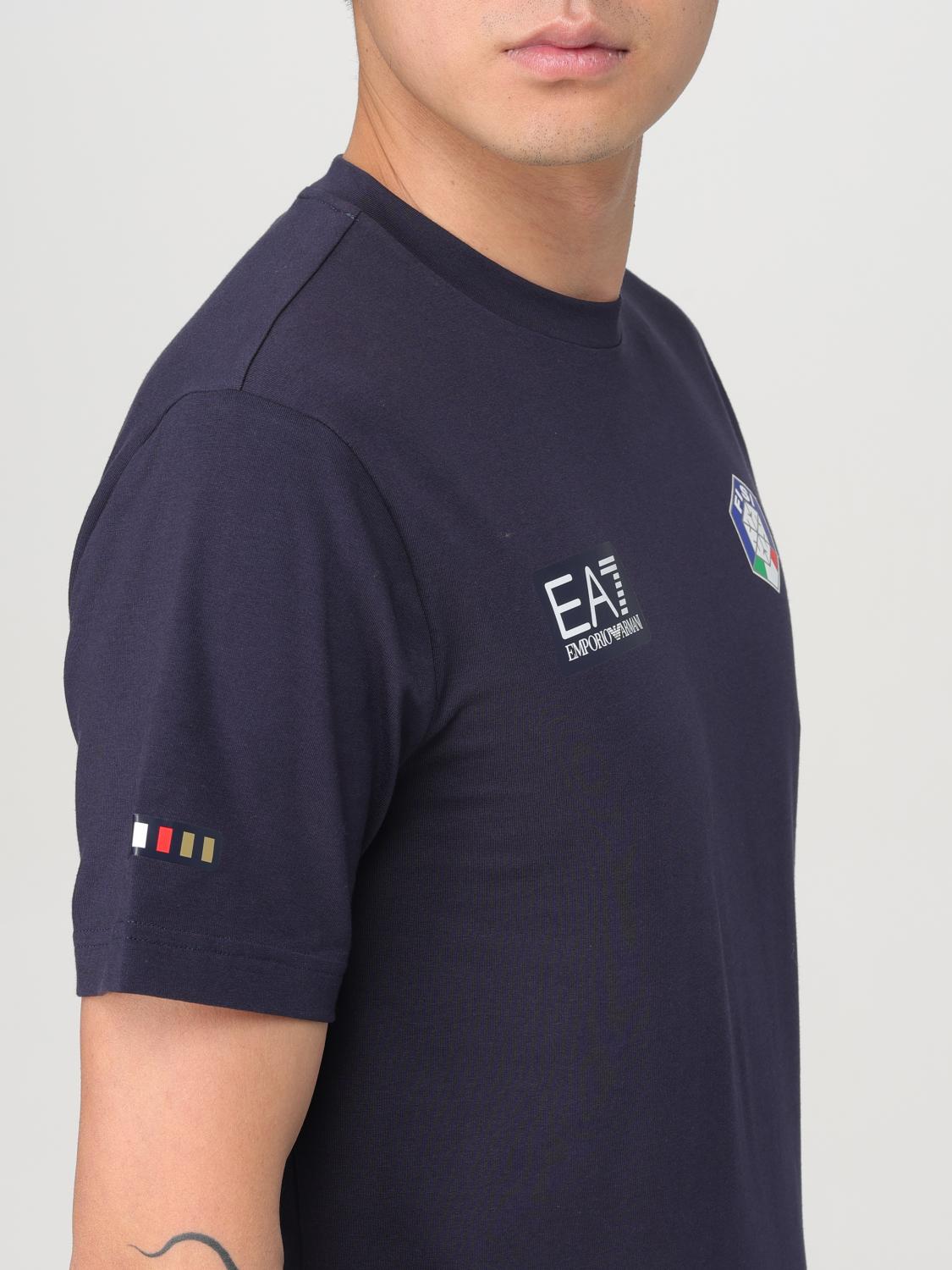 EA7 T-SHIRT: T-shirt men Ea7, Blue - Img 4