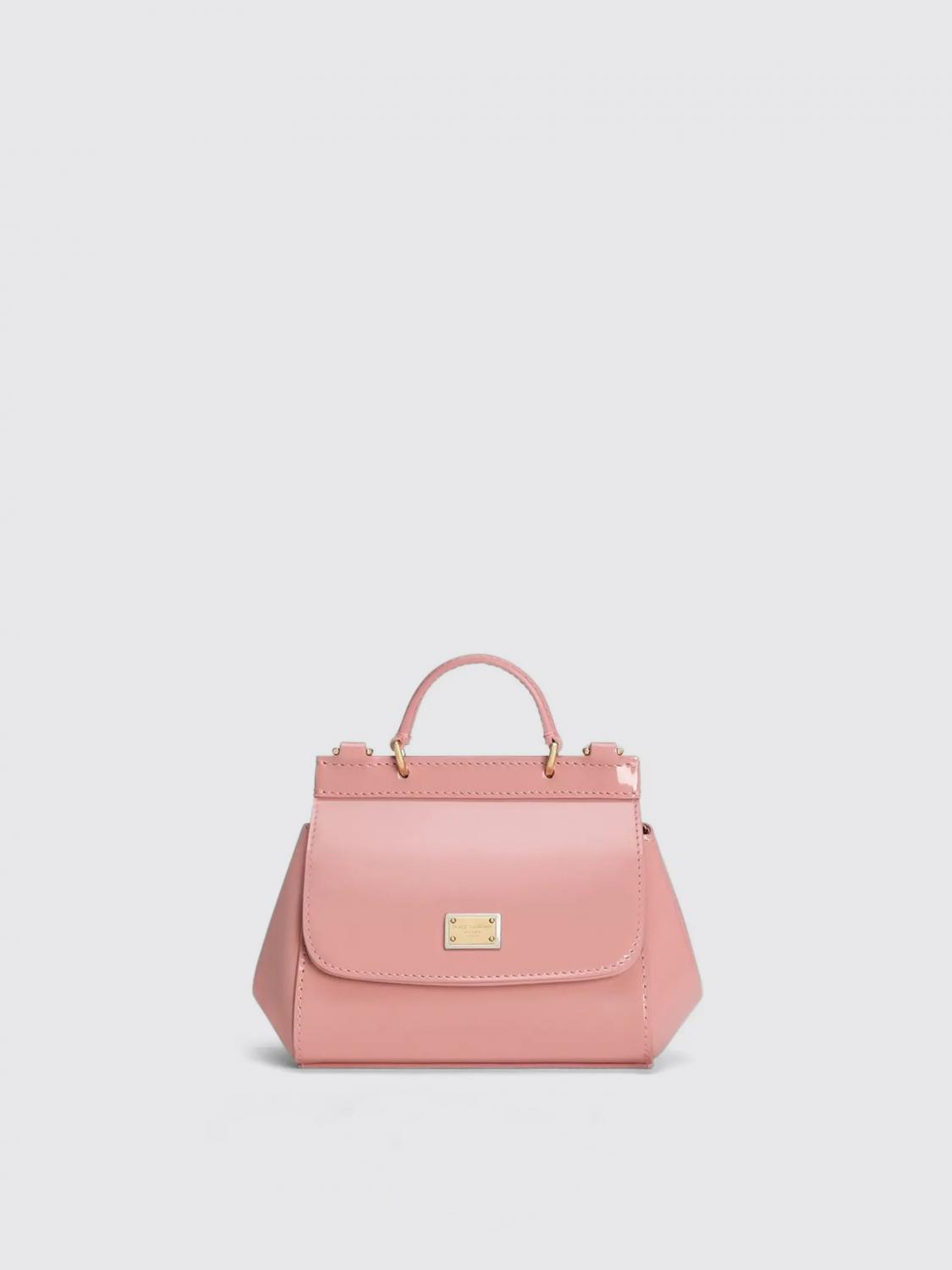 DOLCE & GABBANA TASCHE: Sicily Tasche aus Lackkalbsleder Dolce & Gabbana, Pink - Img 1