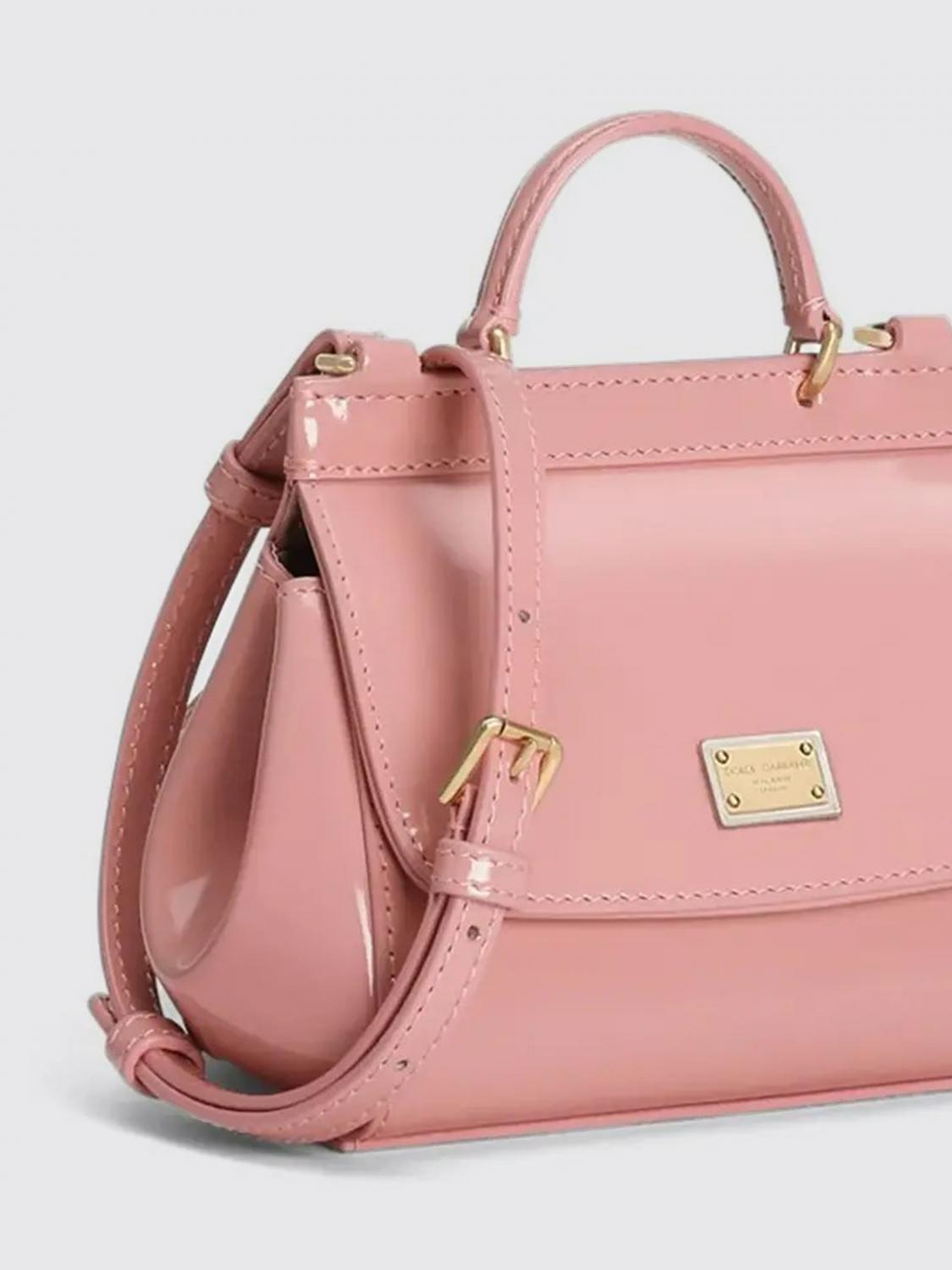 DOLCE & GABBANA TASCHE: Sicily Tasche aus Lackkalbsleder Dolce & Gabbana, Pink - Img 3